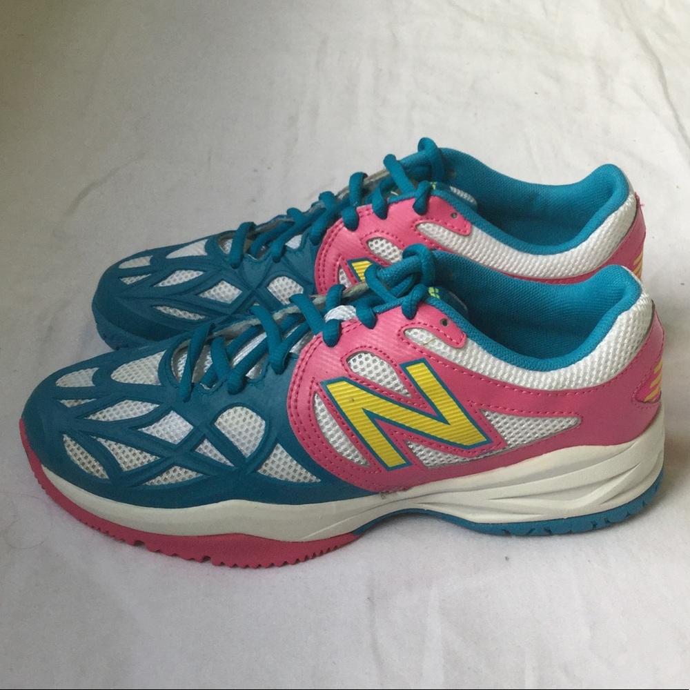 NWT Pink and Blue New Balance Kids Sneakers